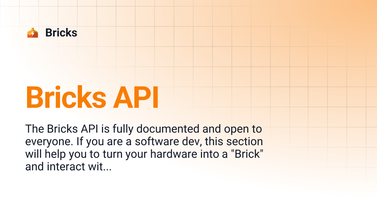 Bricks API | Bricks